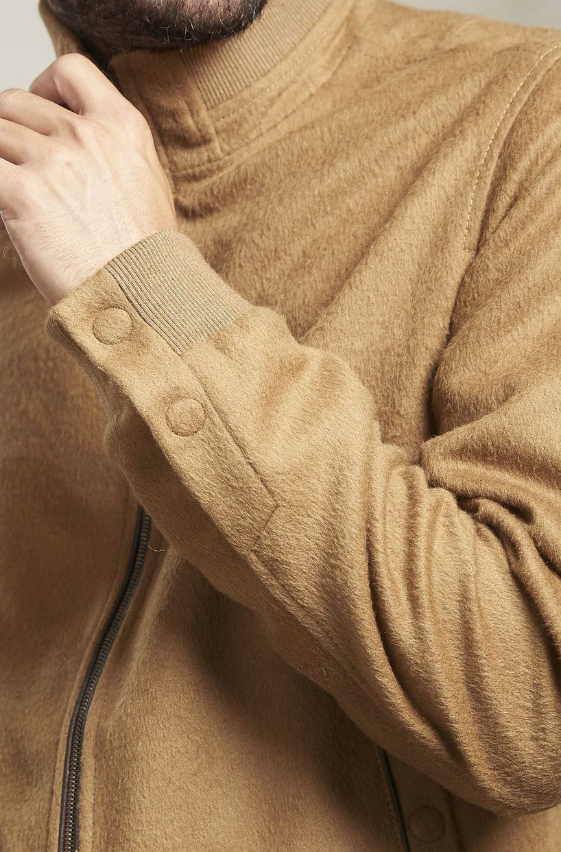 KUNA | NADRIAN bomber jacket made of alpaca wool – essentials for men