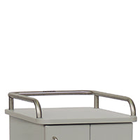 Novocal Rohrgalerie Material: Edelstahl dreiseitig - für Korpus: 900 x 490 mm (BxT) | Packung (1 Stück)