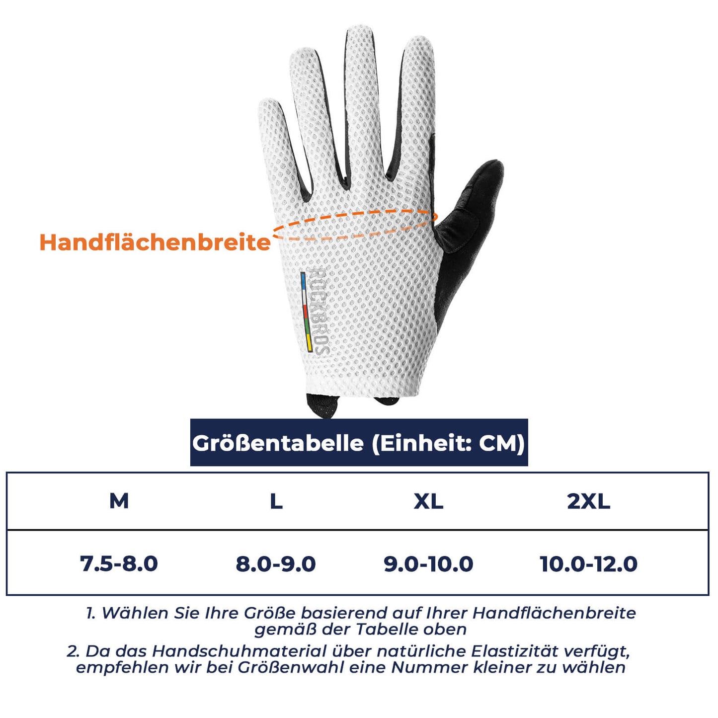 ROAD TO SKY hjólreiðahanskar með snertiskjá, SBR-fóðrun, öndunarvænar