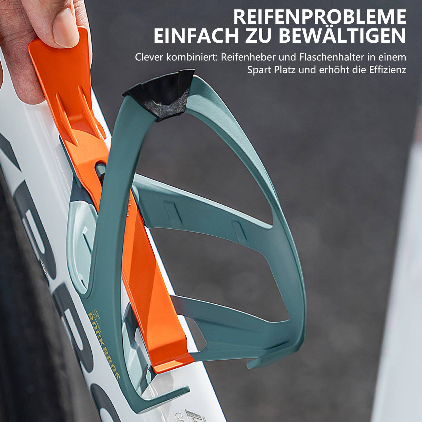 ROAD TO SKY 2-in-1 Bicycle Bottle Holder with Tire Lever Lightweight