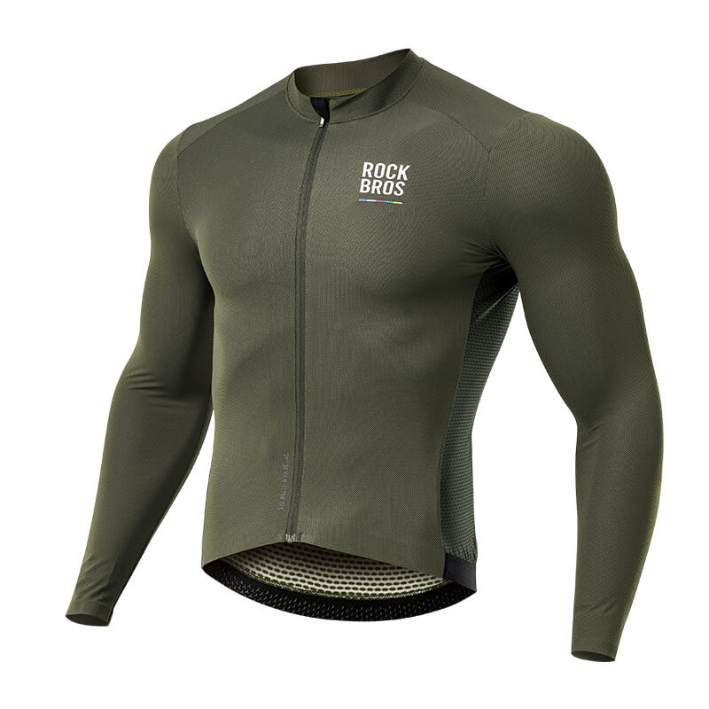 ROAD TO SKY Men's Long Sleeve Cycling Jersey for MTB &amp; Road Bike