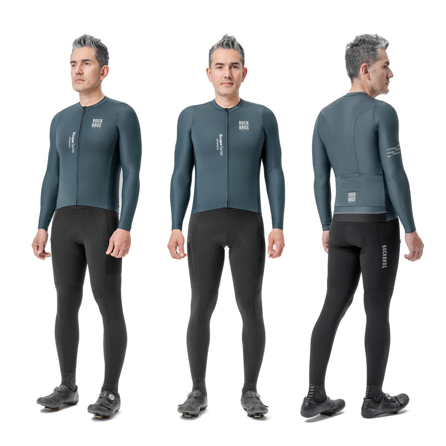 ROAD TO SKY hjólatreyja með löngum ermum fyrir herra, bæði fjallahjól og götuhjól