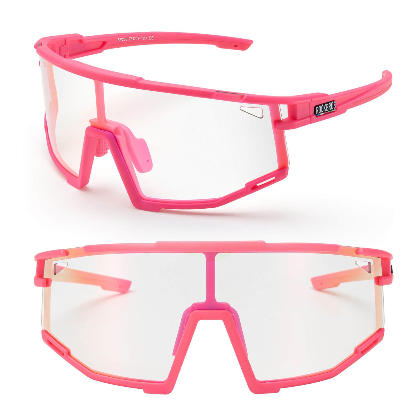 ROAD TO SKY ljóskræfar hjólagleraugu með UV400 vörn og stillanlegum nefpúðum