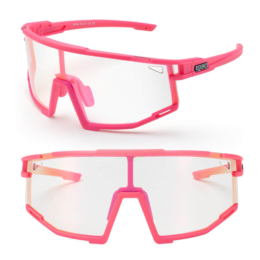 ROAD TO SKY ljóskræfar hjólagleraugu með UV400 vörn og stillanlegum nefpúðum