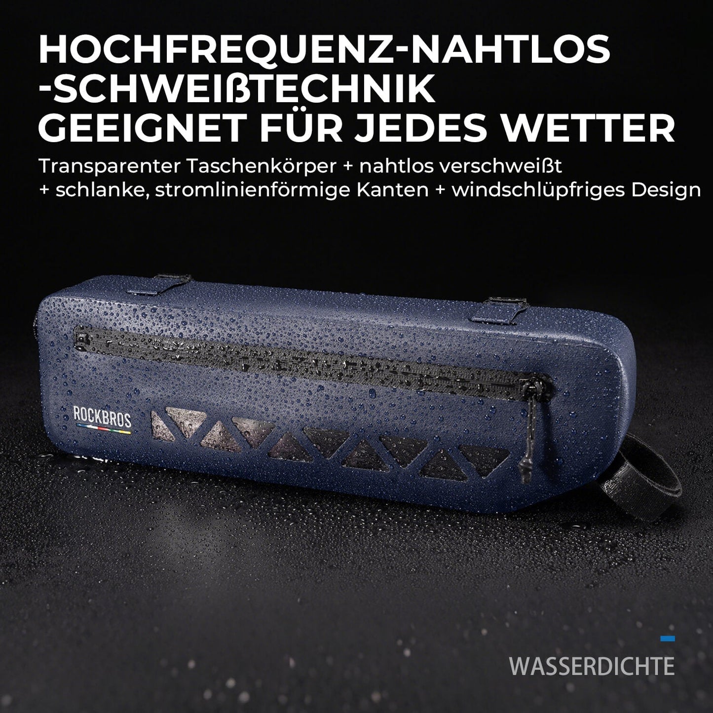 ROAD TO SKY 100 % Wasserdicht Rahmentasche 1,7 L
