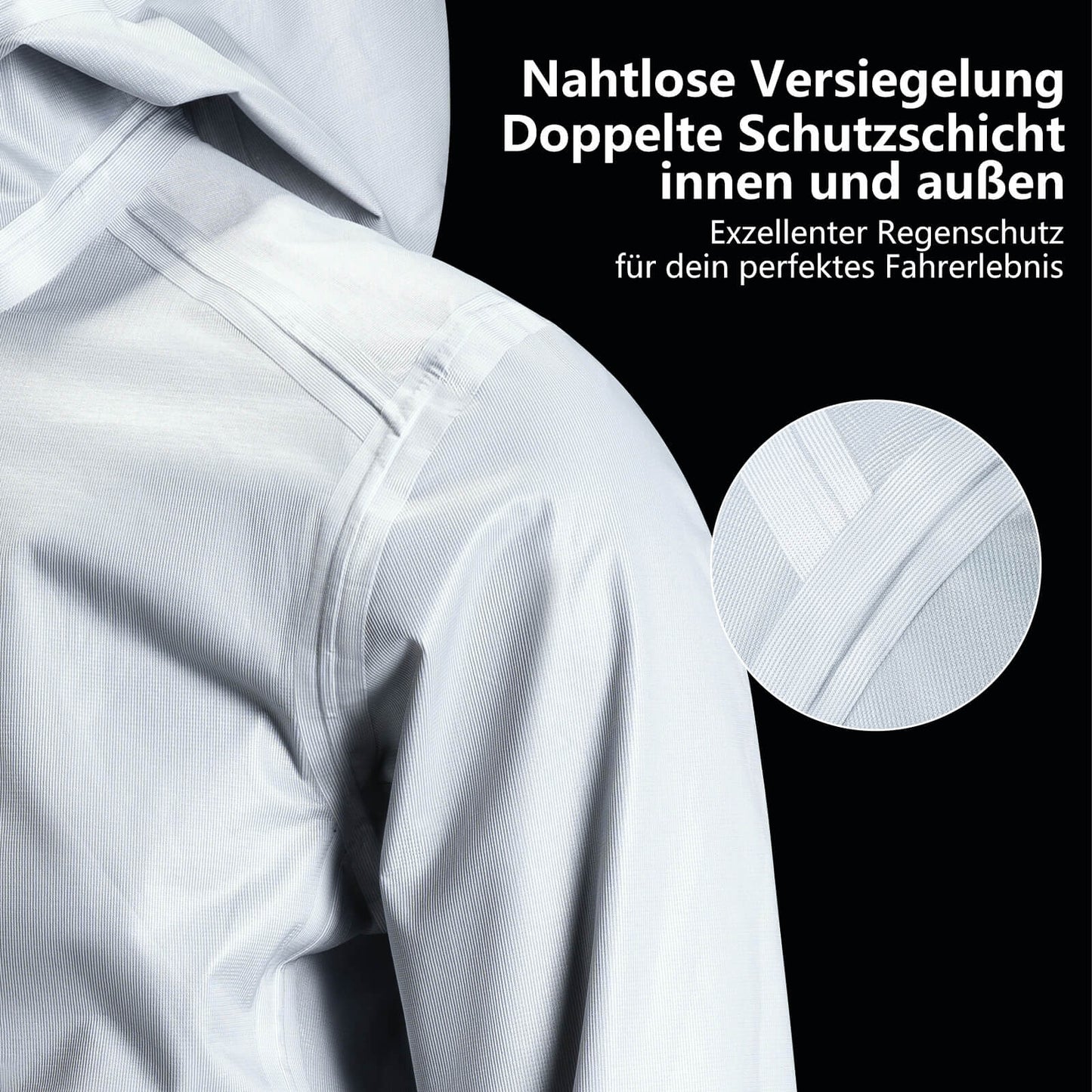 ROAD TO SKY Regenjacke faltbare Fahrradjacke Winddicht Unisex für MTB & Rennrad