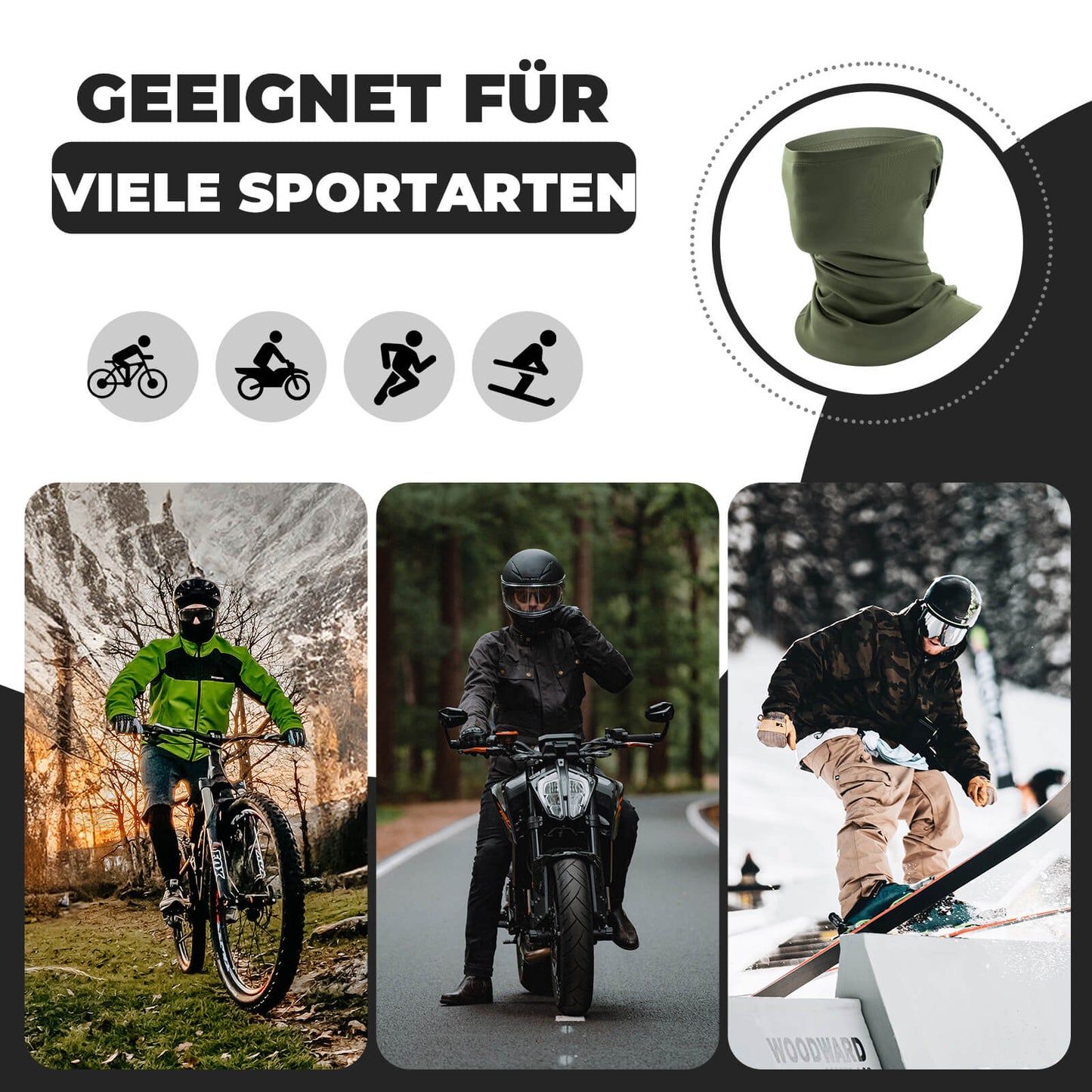 ROAD TO SKY Balaclava Neck Gaiter