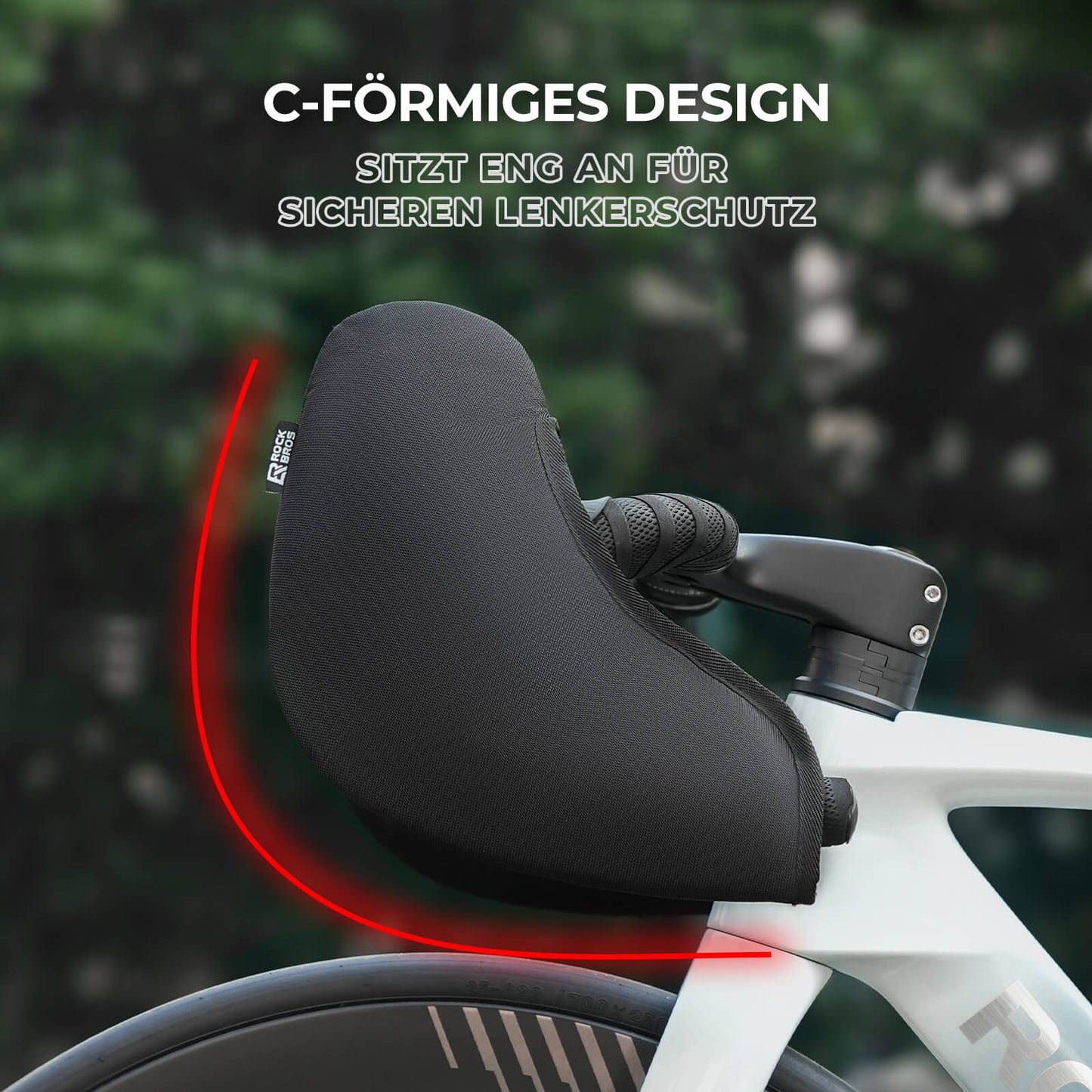 ROCKBROS Handlebar Protector Universal &amp; Shock Absorbing