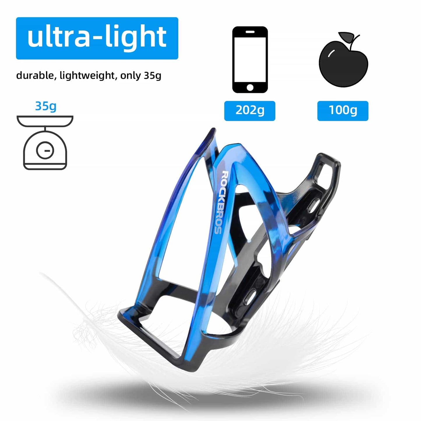 ROCKBROS 35g Lightweight PC Bicycle Bottle Holder