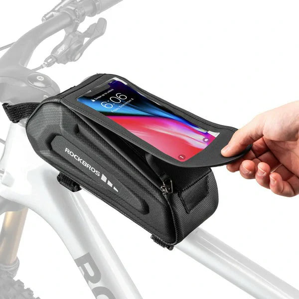 ROCKBROS Waterproof Bicycle Bag, Touchscreen Compatible with 6.8-inch Smartphones