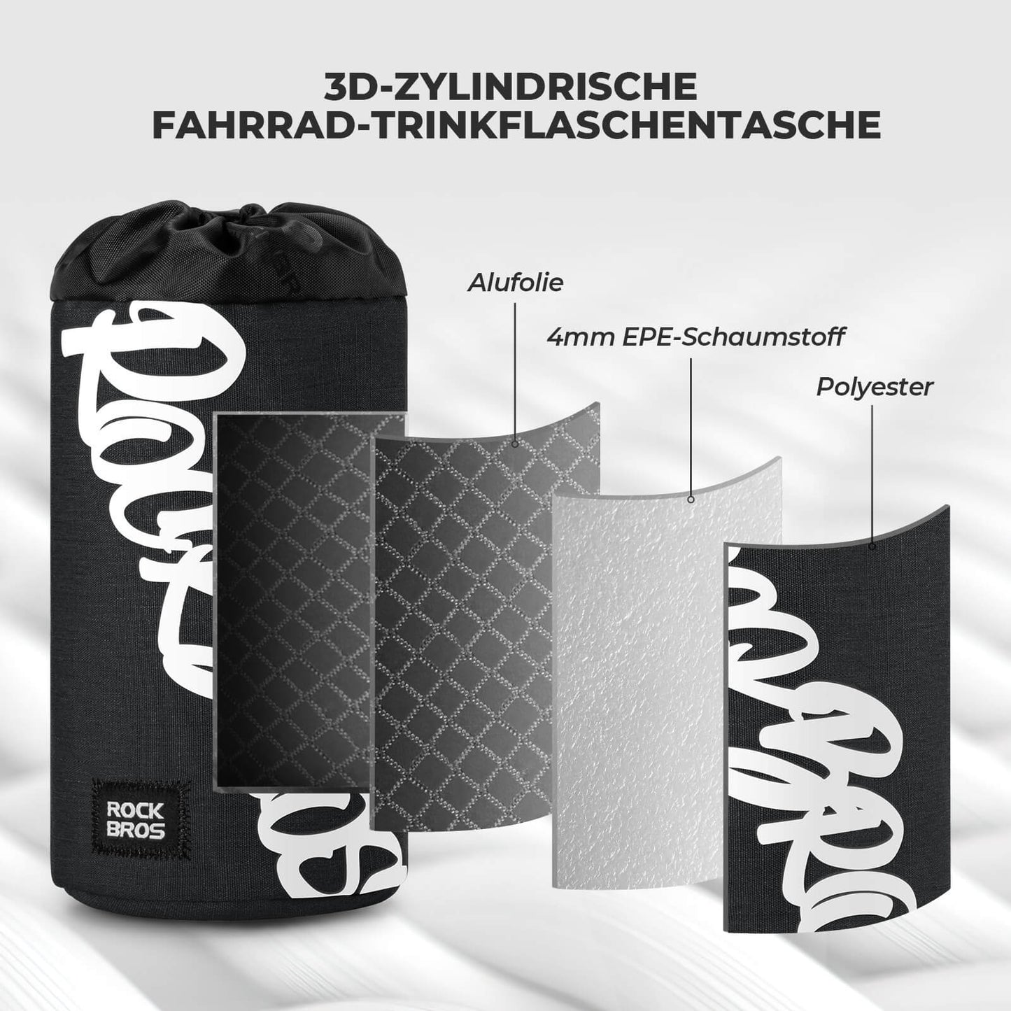 Fahrrad Lenkertasche Mini 1L für Trinkflaschen Ø9 cm