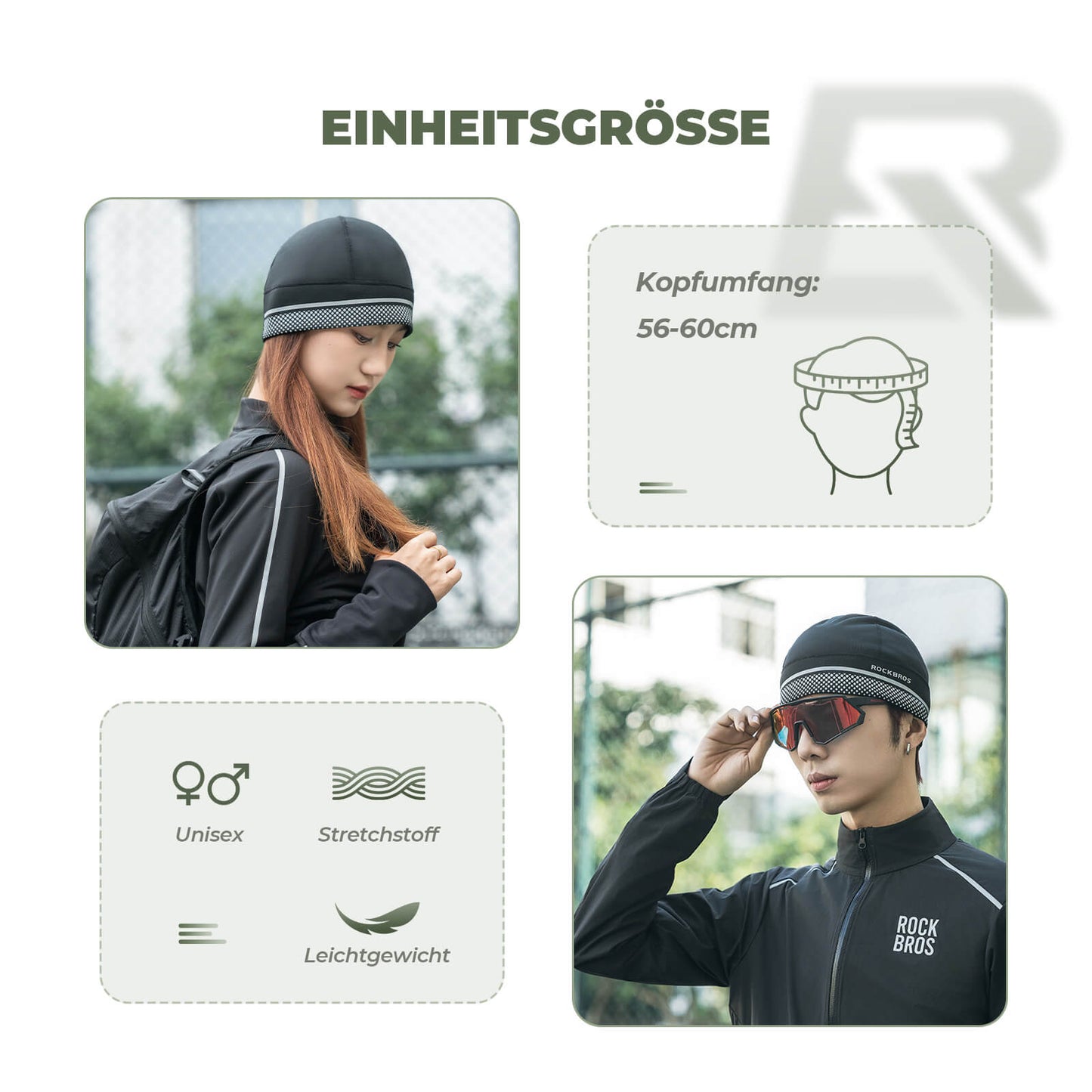 Cycling cap fleece helmet cap heat retention