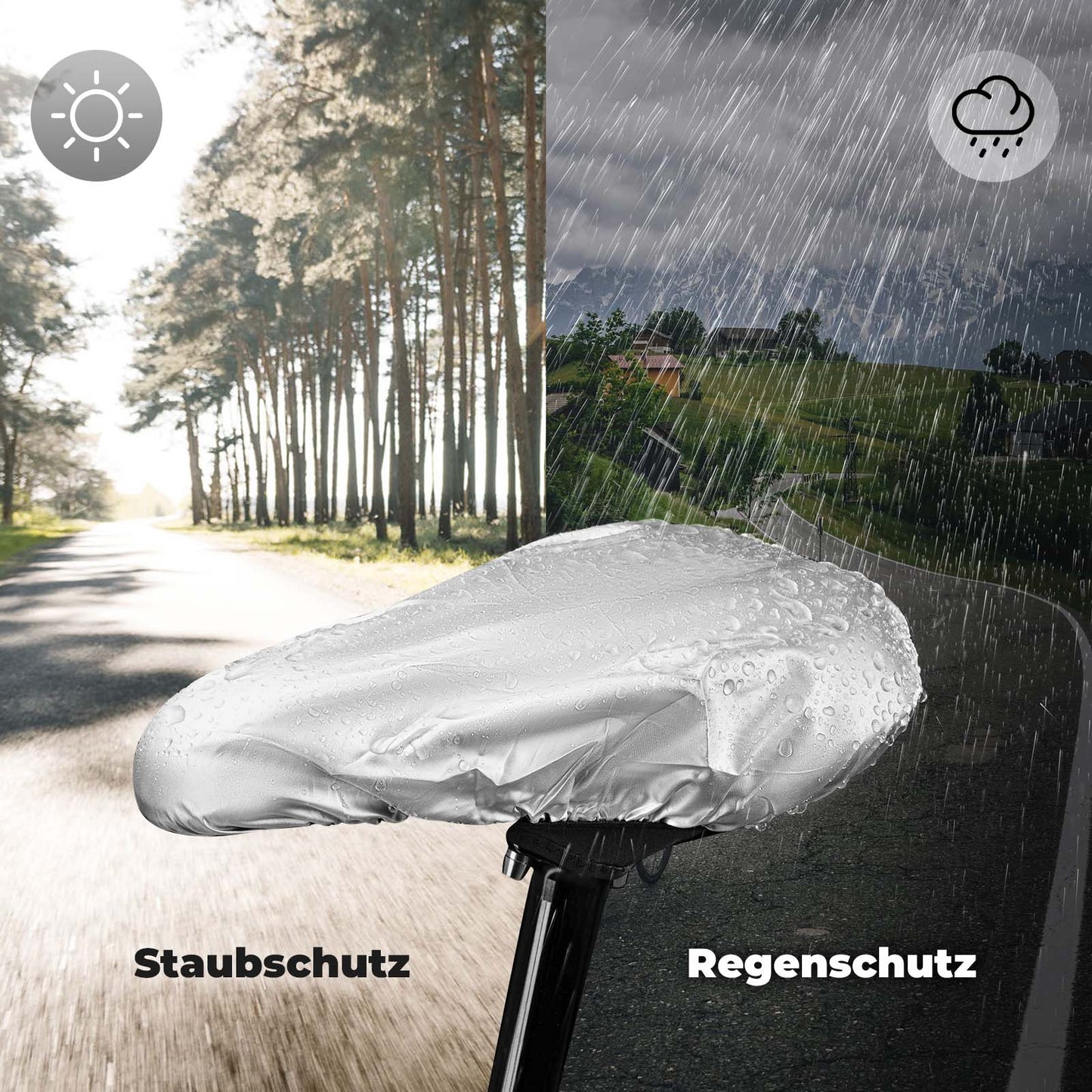 ROCKBROS Bicycle Saddle Cover Gel Cover for Bicycle Seat with Waterproof