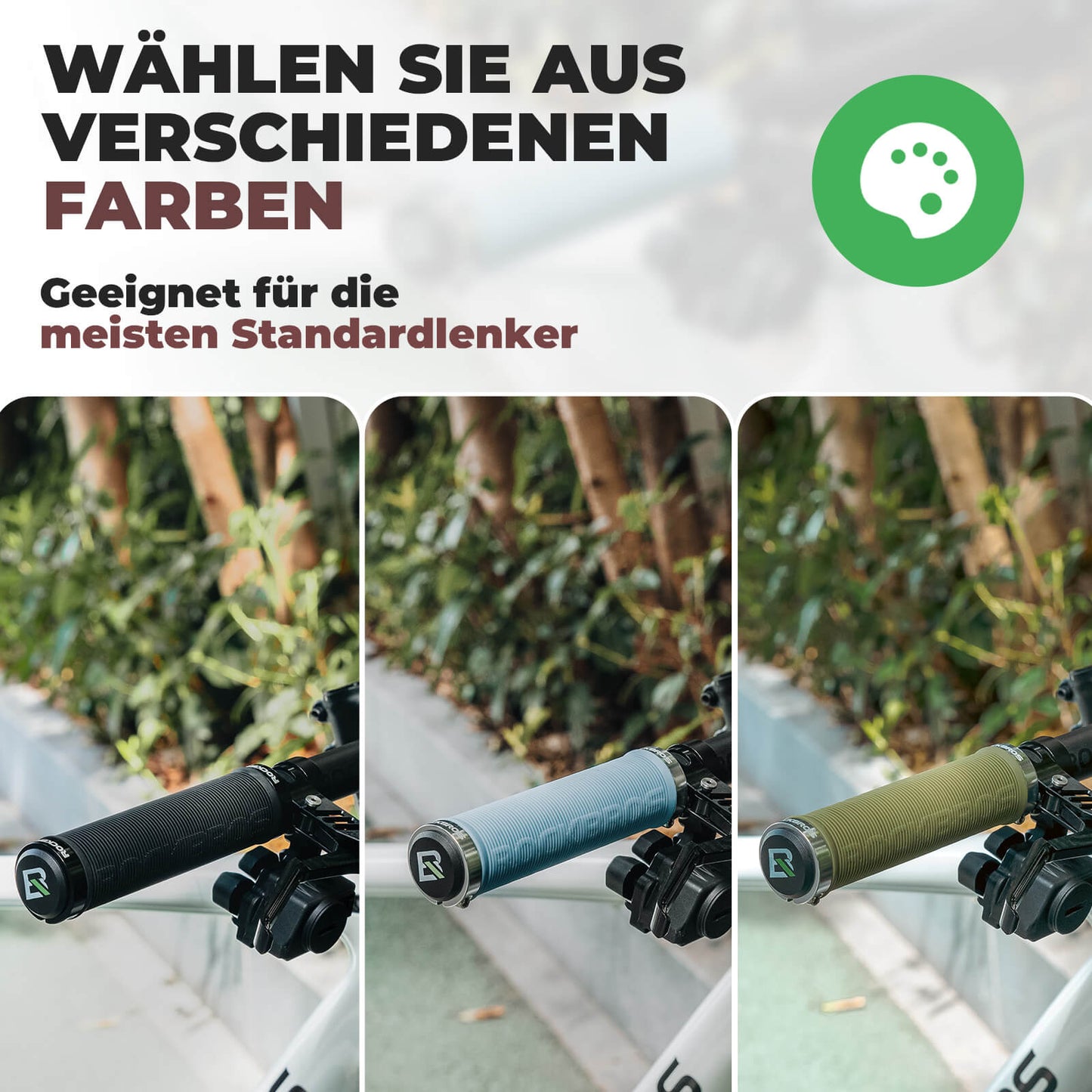 ROCKBROS Fahrradgriffe rutschfest Doppelverschluss 22,2mm