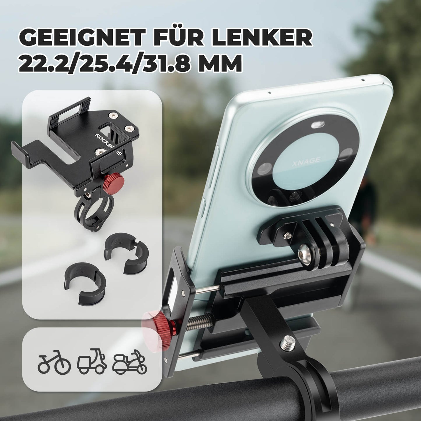 ROCKBROS Handyhalter Fahrrad für 4,7"-7,09"