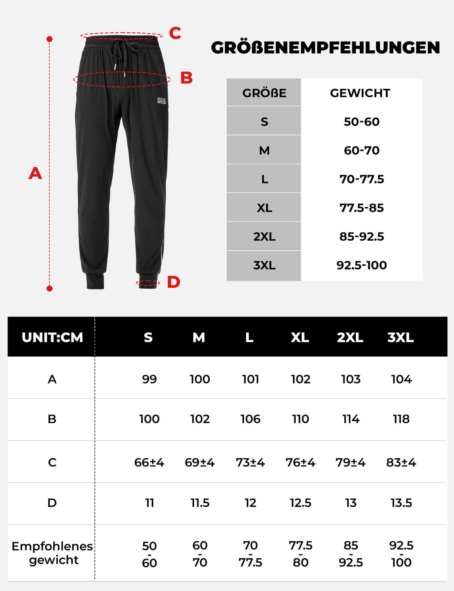 ROCKBROS Men's Cycling Trousers Elastic Fit Safety Stripes