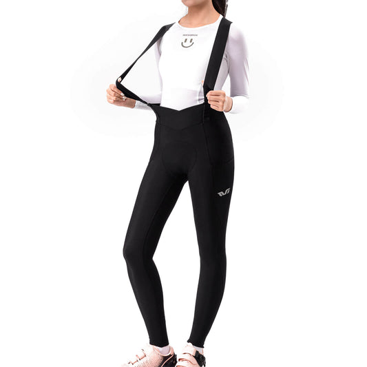TVI Women's Bib Tights Cycling Tights Padded Shockproof Thermal