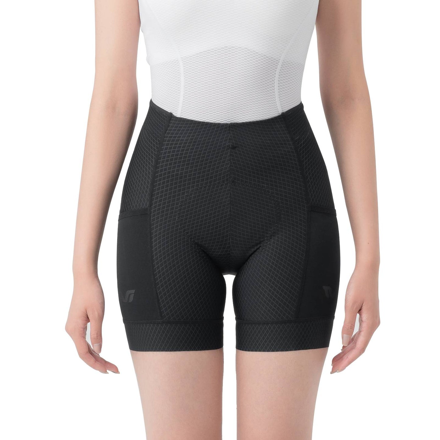 TVI Women's Padded Cycling Shorts with Pocket, Breathable