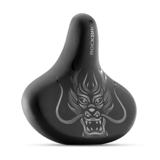 Waterproof bicycle saddle with print