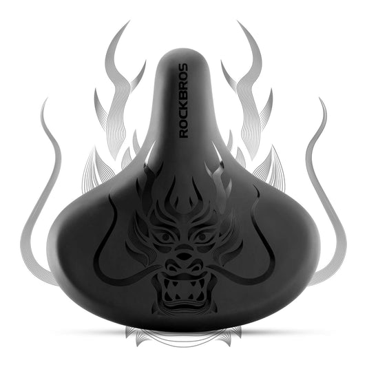 Waterproof bicycle saddle with print