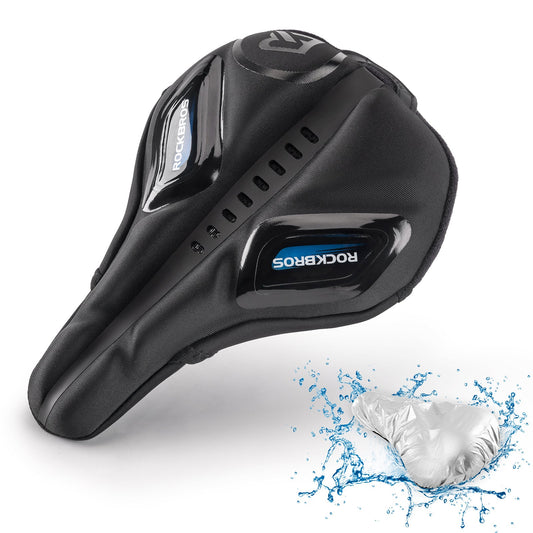 ROCKBROS Bicycle Saddle Breathable Saddle Cover Rain Cover Red/Blue