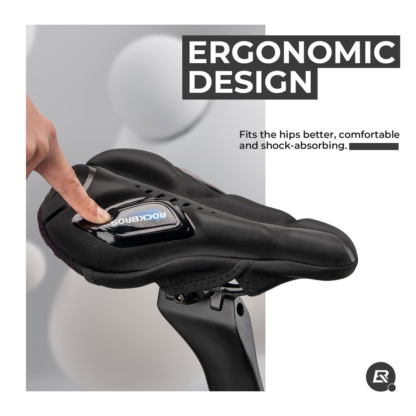 ROCKBROS Bicycle Saddle Breathable Saddle Cover Rain Cover Red/Blue