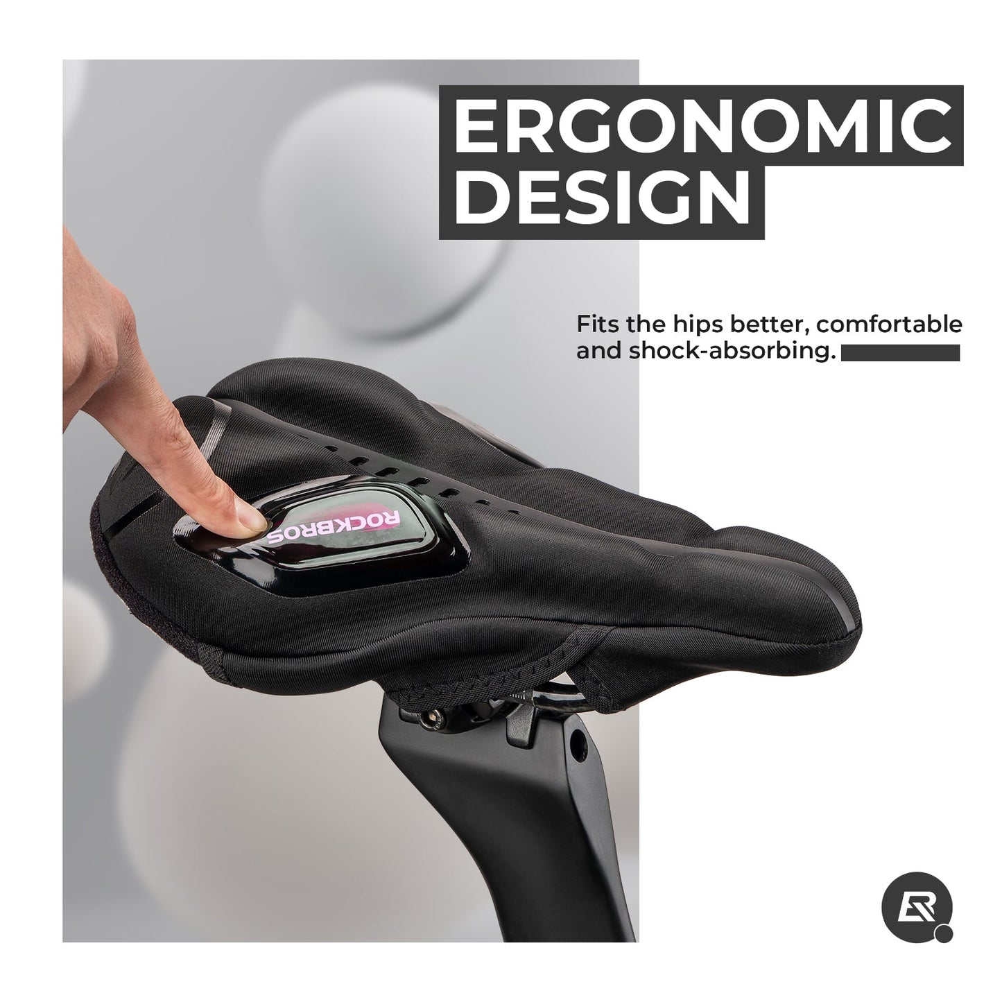 ROCKBROS Bicycle Saddle Breathable Saddle Cover Rain Cover Red/Blue