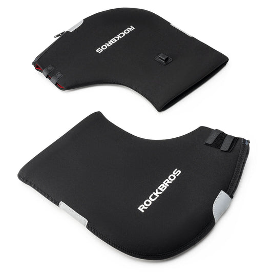 ROCKBROS hitaðar, vatnsfráhrindandi stýrishlífar fyrir hjól - endurhlaðanlegar