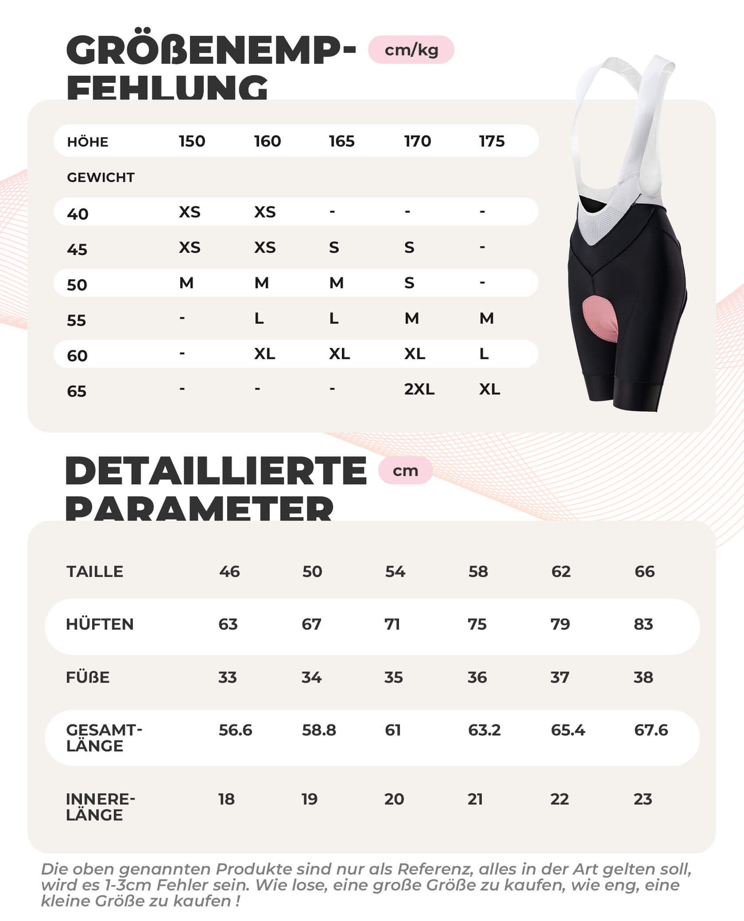 Women's cycling shorts, bib shorts, breathable