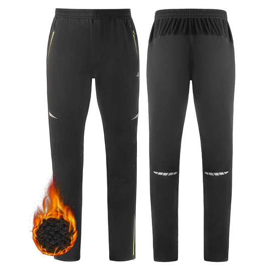 ROCKBROS Men's Cycling Trousers, Windproof and Warm for Winter Outdoor Sports