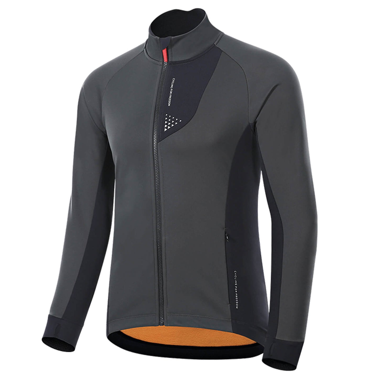 ROCKBROS Men's Winter Cycling Jacket, Windproof and Breathable with Fleece Lining