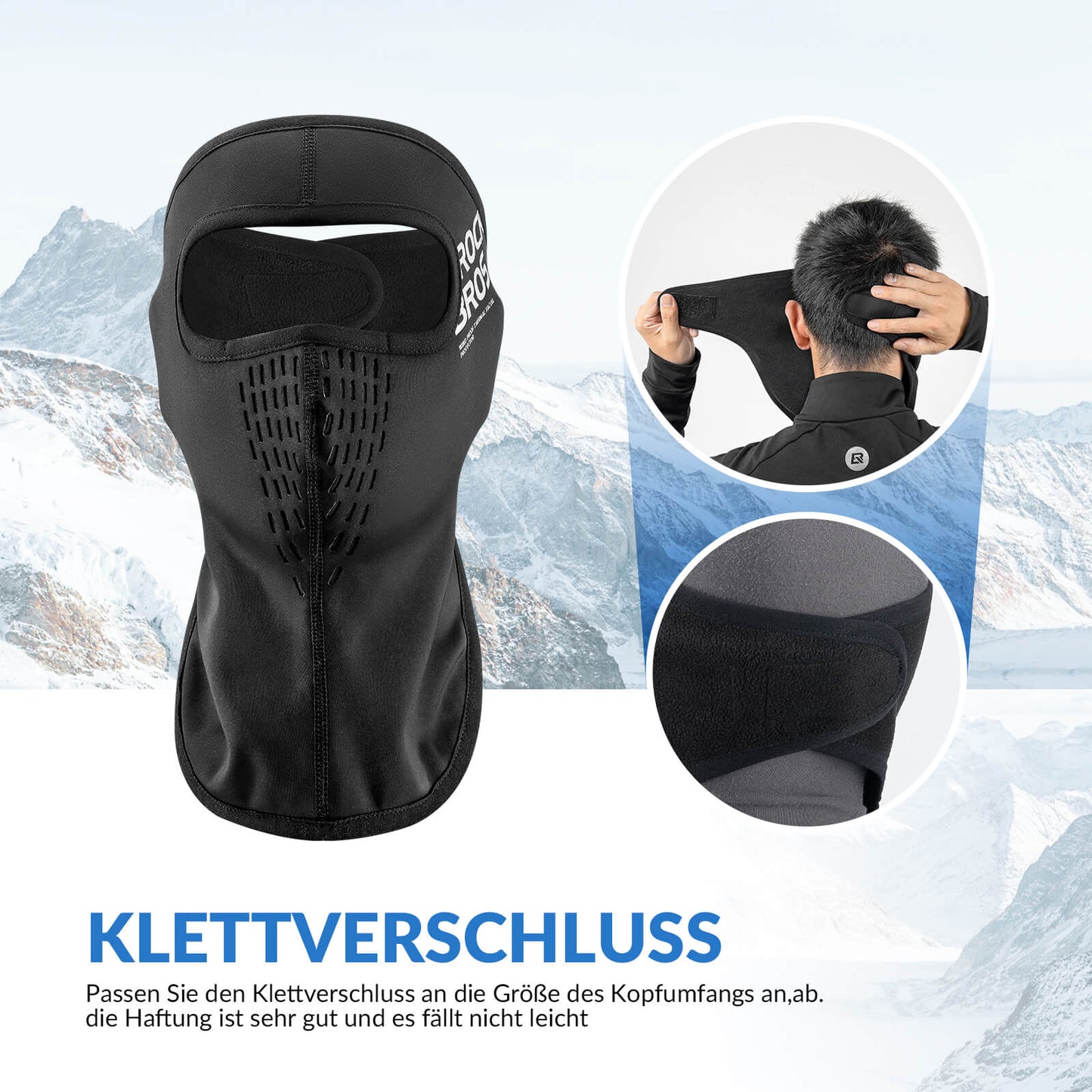 ROCKBROS Balaclava For maximum comfort and perfect hair protection