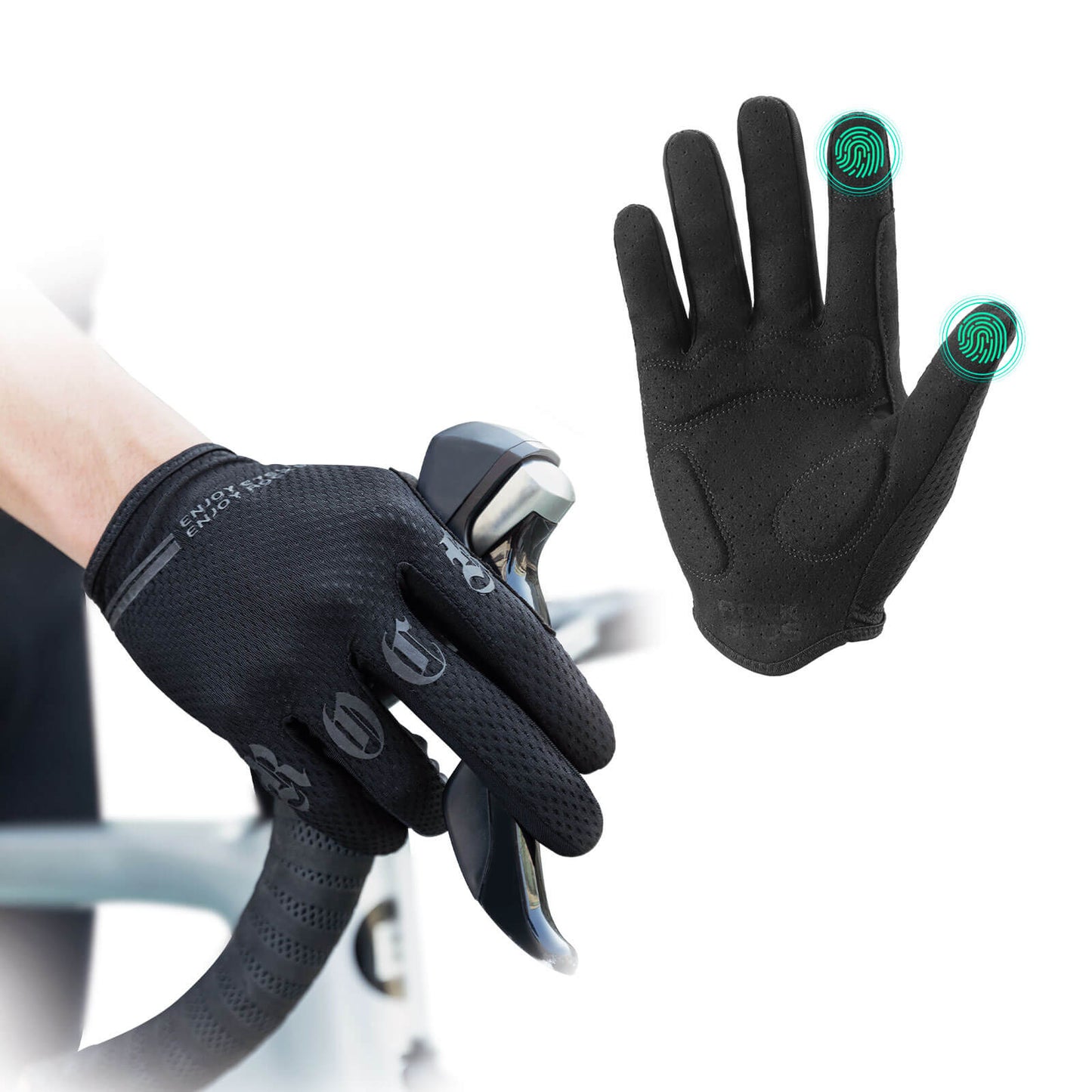 ROCKBROS Cycling Gloves Full Finger Touchscreen Gloves
