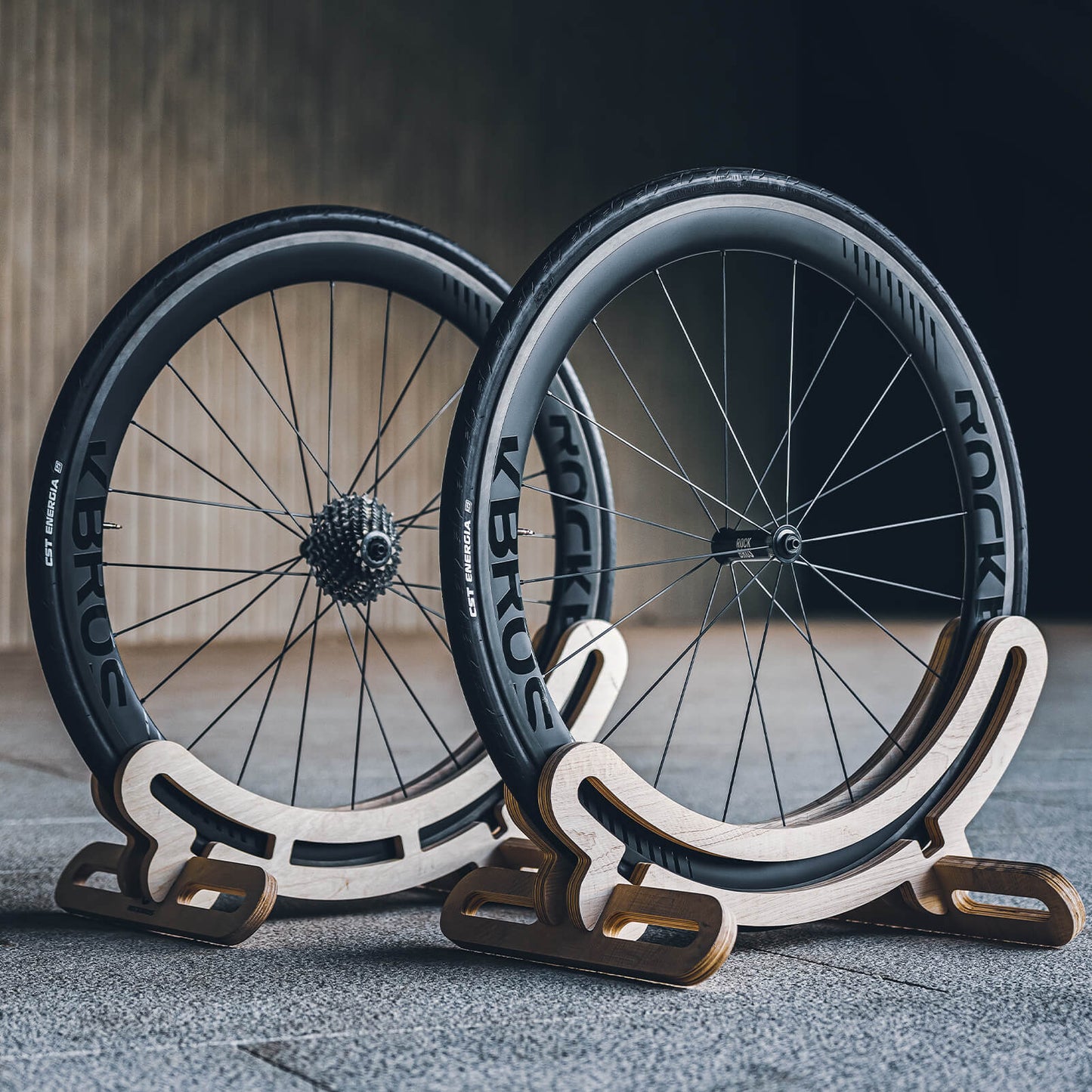 ROCKBROS 700C kolefnishjólasett 50 mm felgubremsa með gegnumás fyrir götuhjól