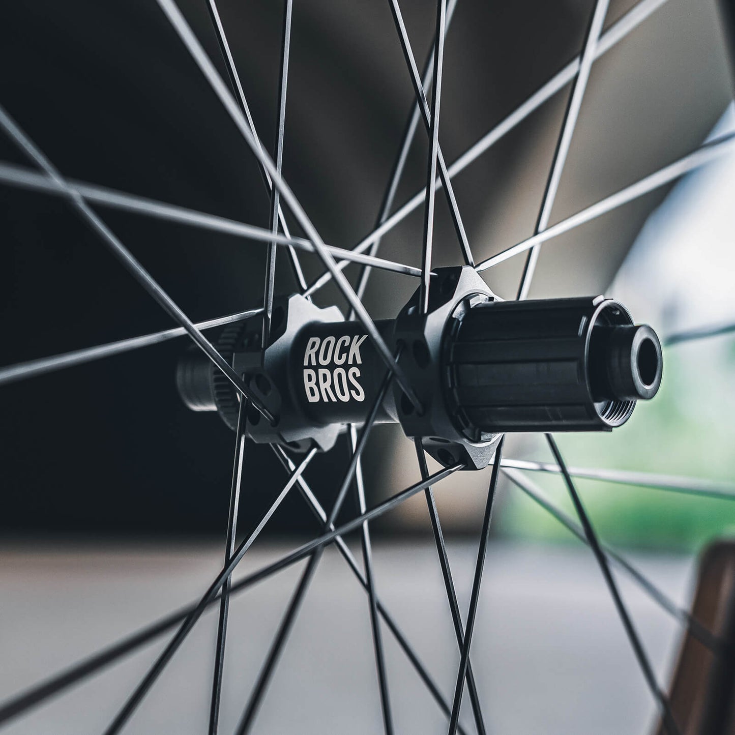 ROCKBROS 700C kolefnishjólasett 50 mm felgubremsa með gegnumás fyrir götuhjól