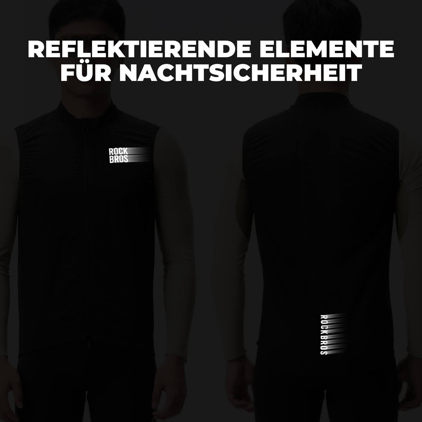 Sleeveless cycling vest, cycling jacket, packable, breathable