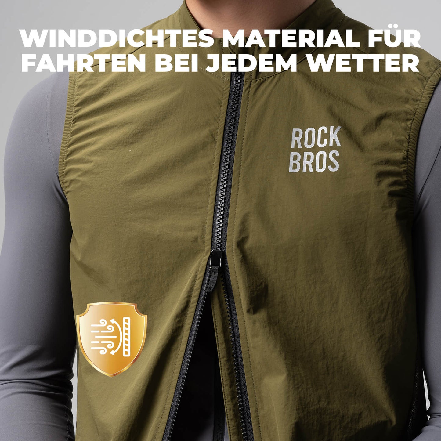 Sleeveless cycling vest, cycling jacket, packable, breathable