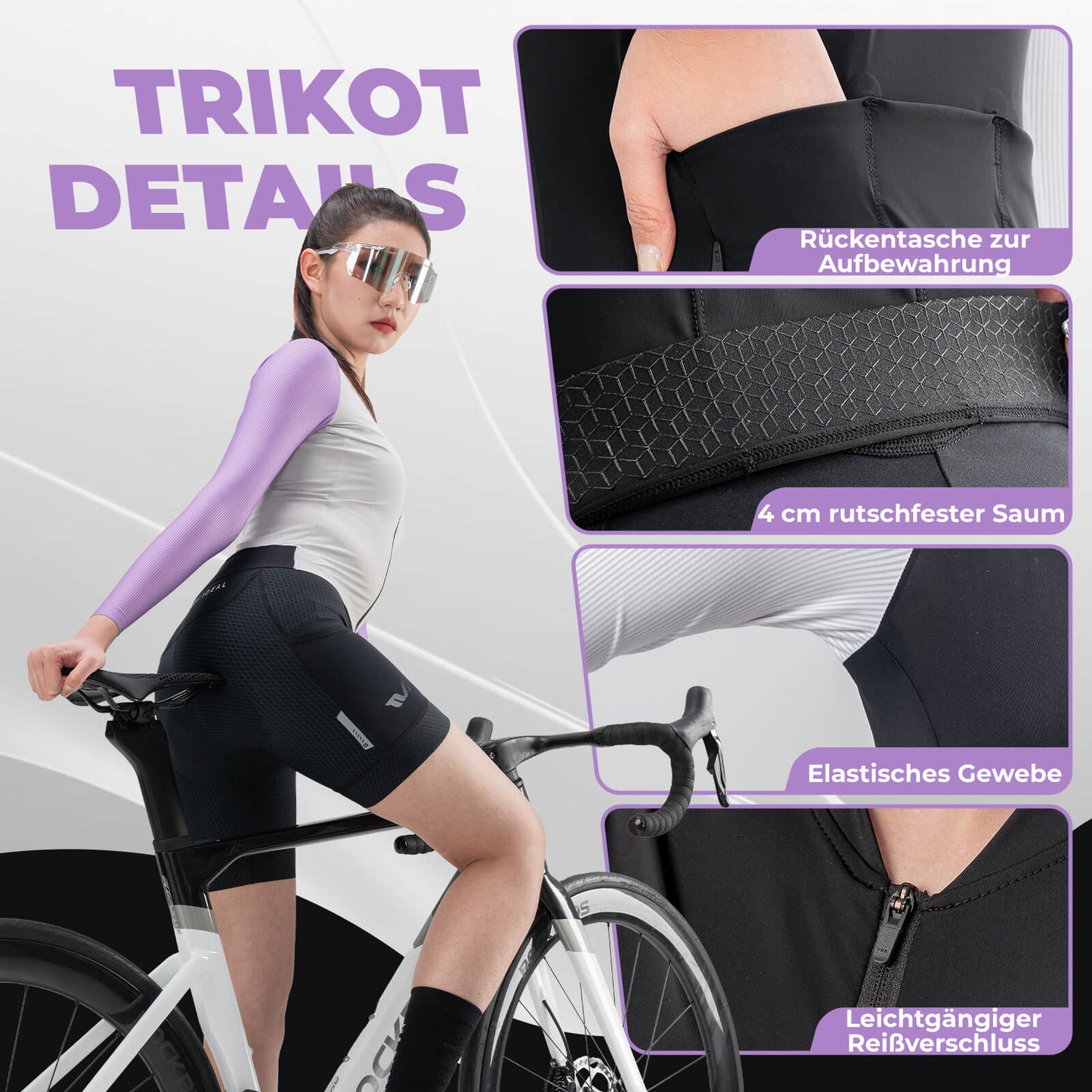 Langar ermar hjólatreyjur fyrir kvennahjól og götuhjól