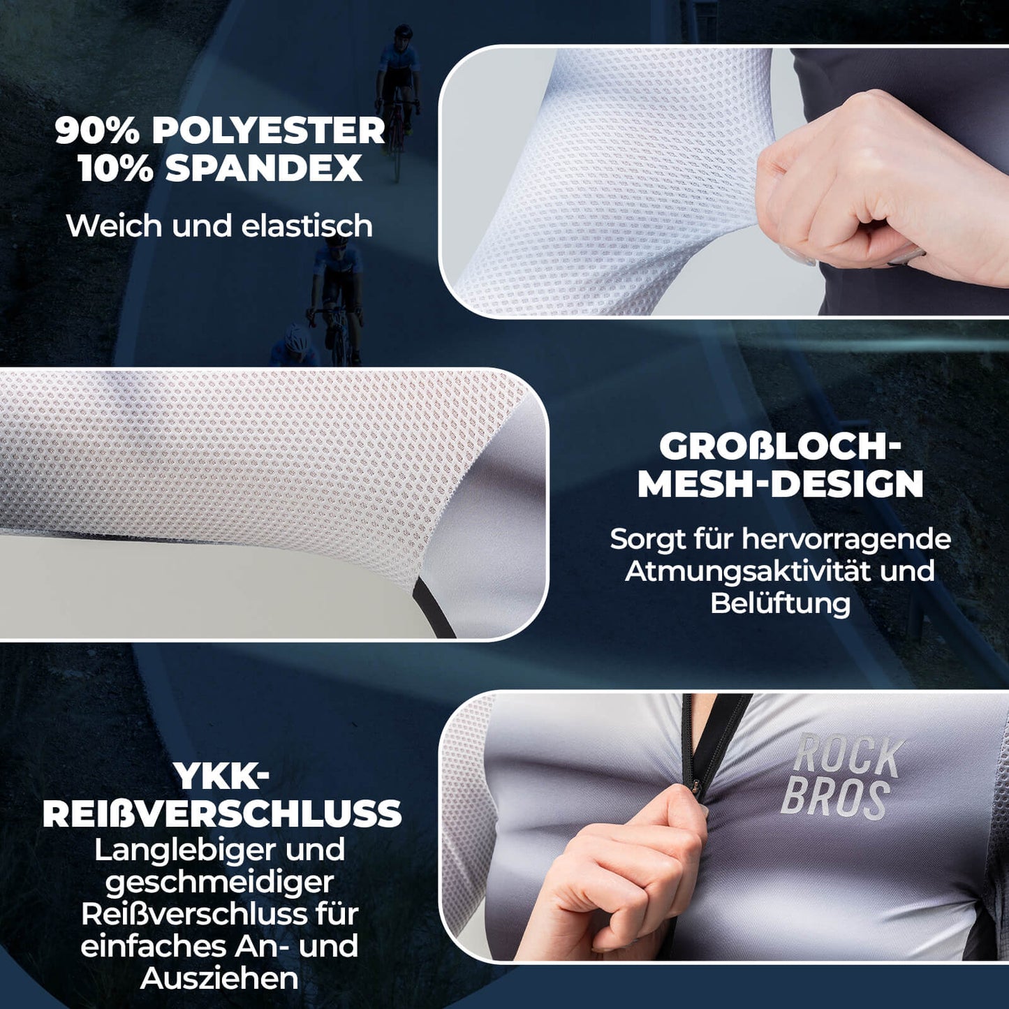 Women's Long Sleeve Cycling Jersey, Quick Drying, Breathable