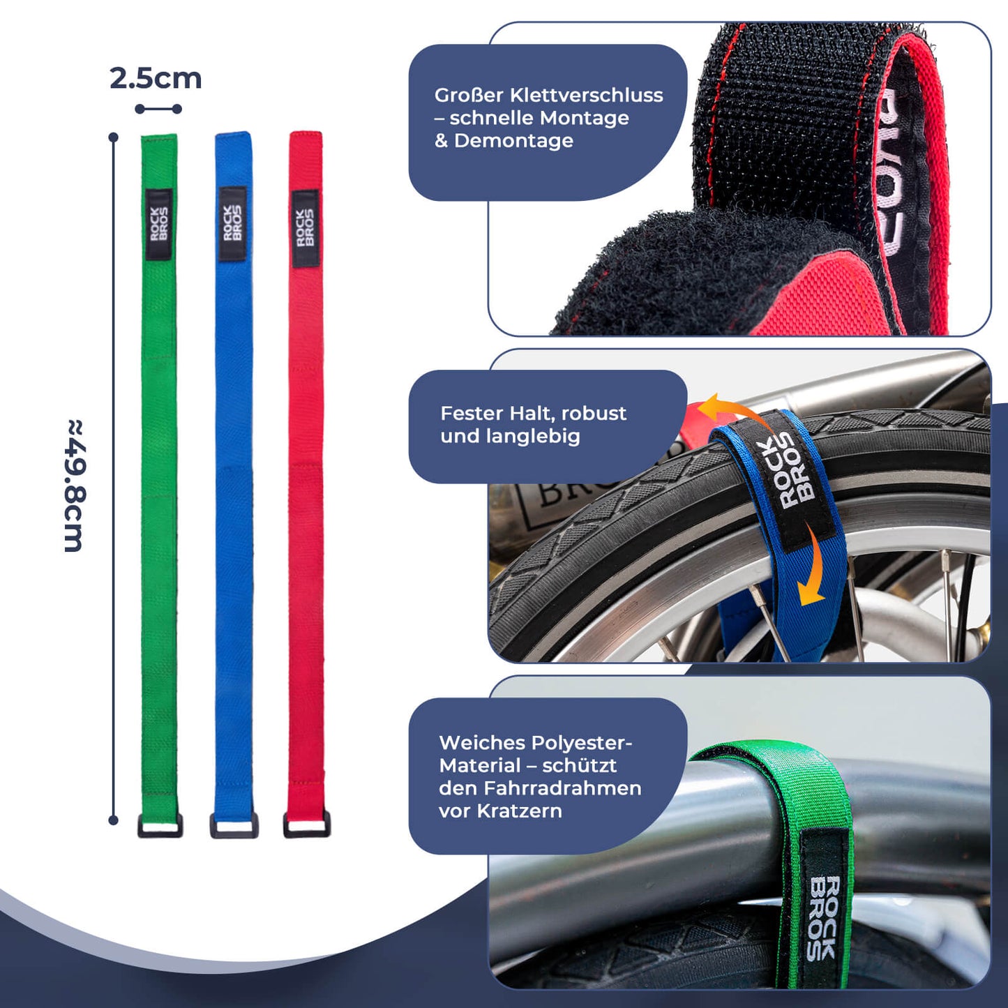 Reiðhjólaólar/buxnaól fyrir Brompton reiðhjól