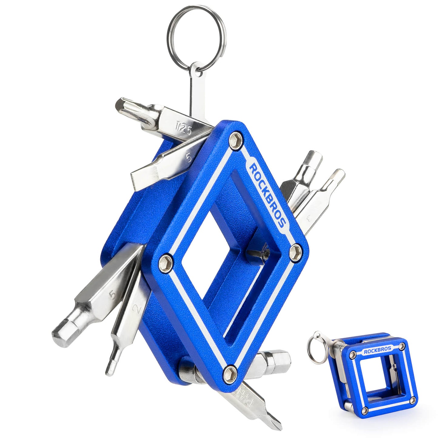 ROCKBROS Fahrrad 8 in 1 Reparatur-Werkzeug-Set Faltbares Reparaturset