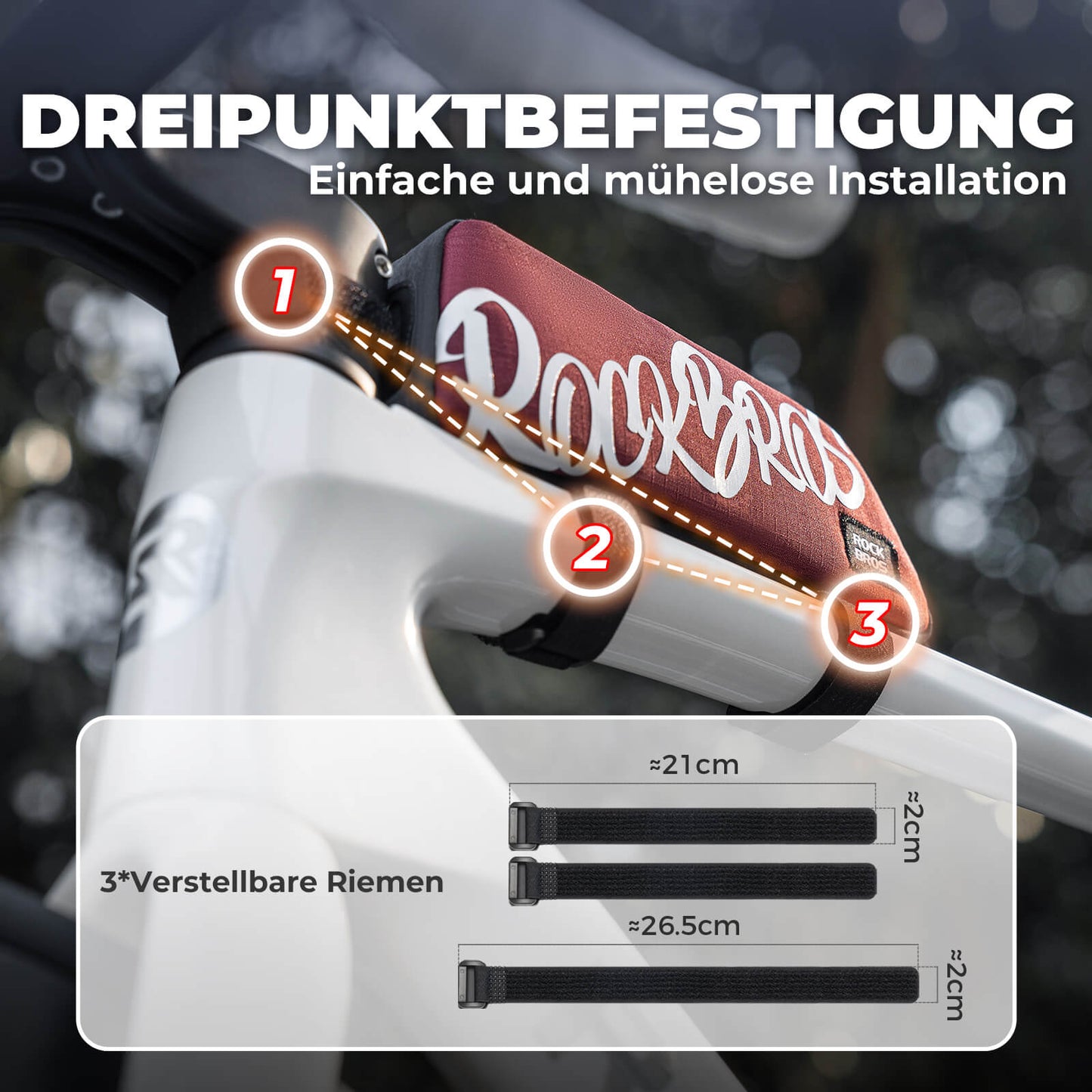 Taska fyrir efri rör, ramma, 0,8L - SketchRide serían