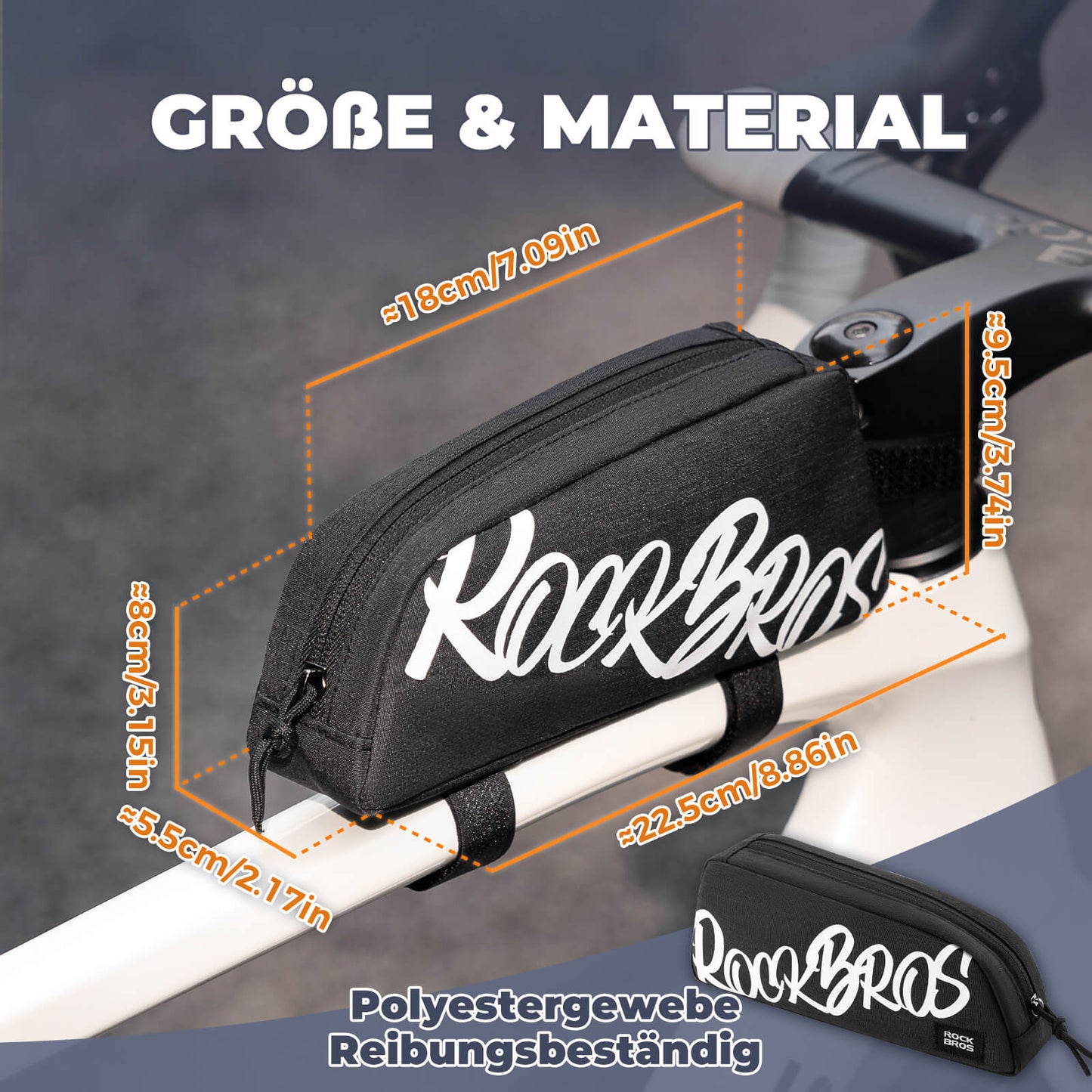 Taska fyrir efri rör, ramma, 0,8L - SketchRide serían