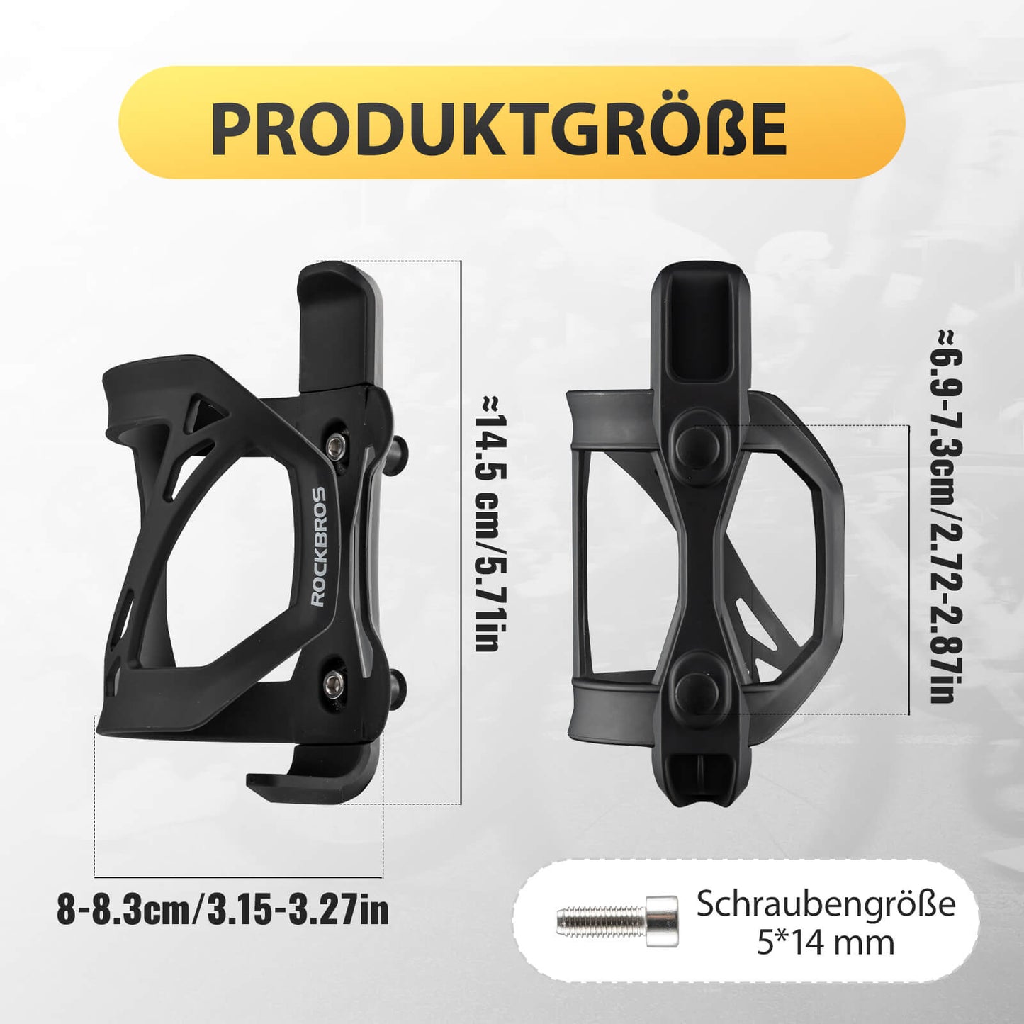 Hjólaflöskuhaldari, vatnsbollahaldari, hjólaaukabúnaður