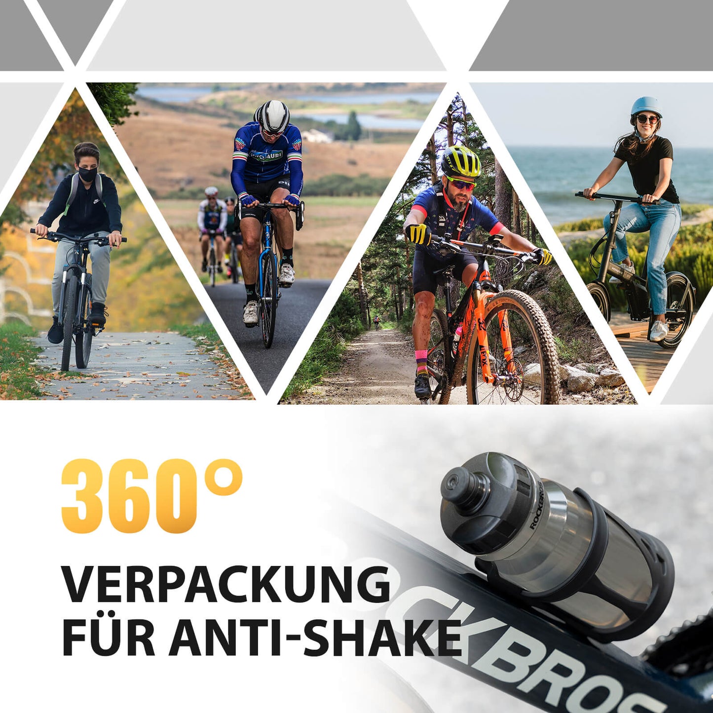 Hjólaflöskuhaldari, vatnsbollahaldari, hjólaaukabúnaður