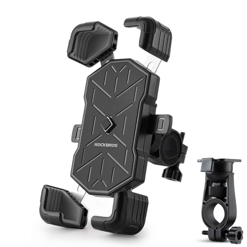 Bicycle phone mount, 360° rotatable, for 4.5-7.2 inch phones
