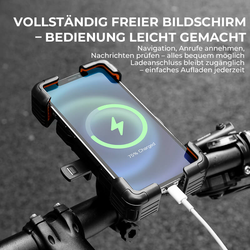 Bicycle phone mount, 360° rotatable, for 4.5-7.2 inch phones