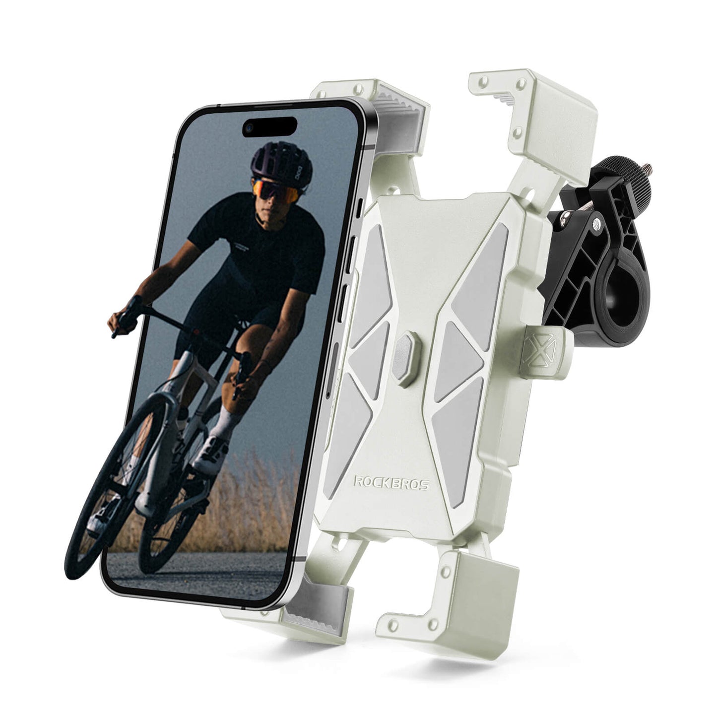 Bicycle phone mount, 360° rotatable, for phones 4.5~7.2"