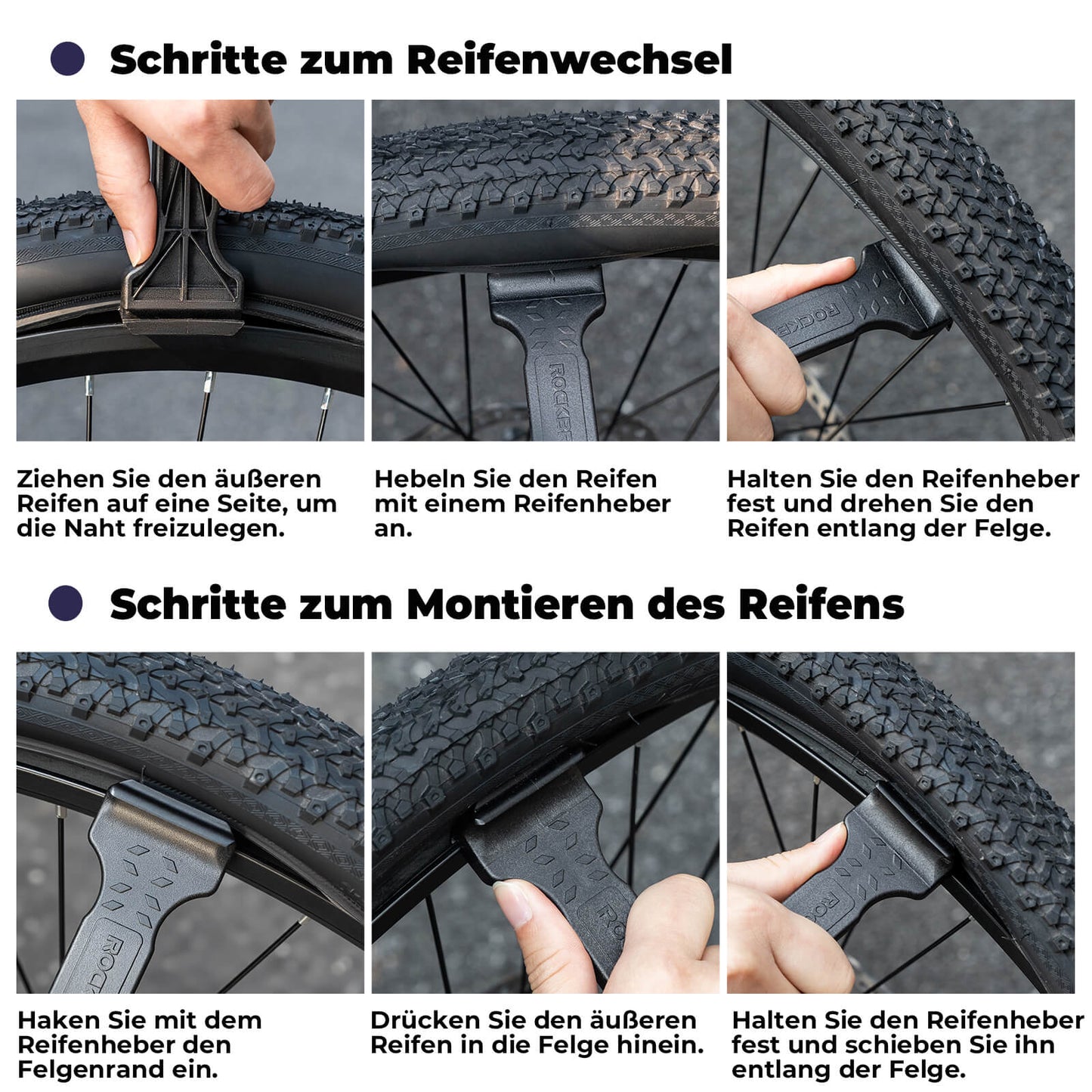 Bicycle 2-in-1 Tire Lever Bicycle Tool Portable