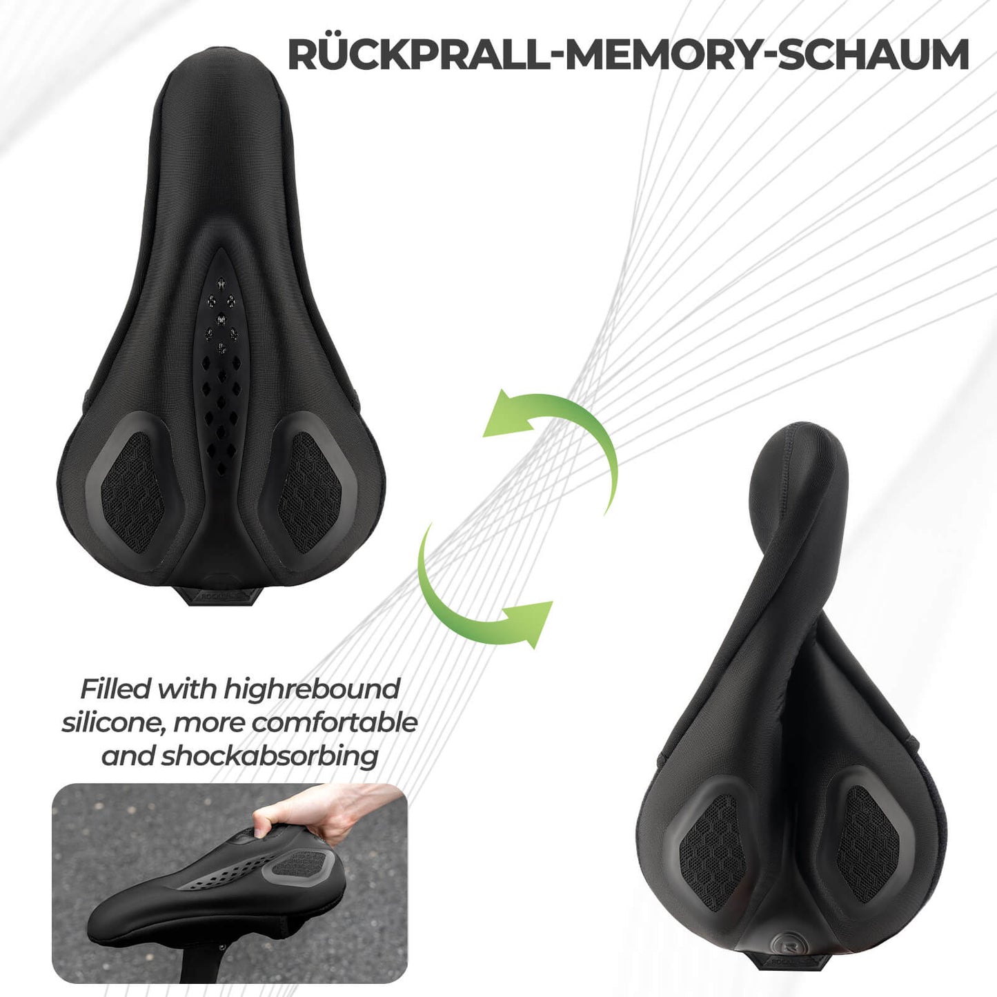 ROCKBROS Bicycle Saddle Cover Waterproof Bicycle Saddle Cover Breathable